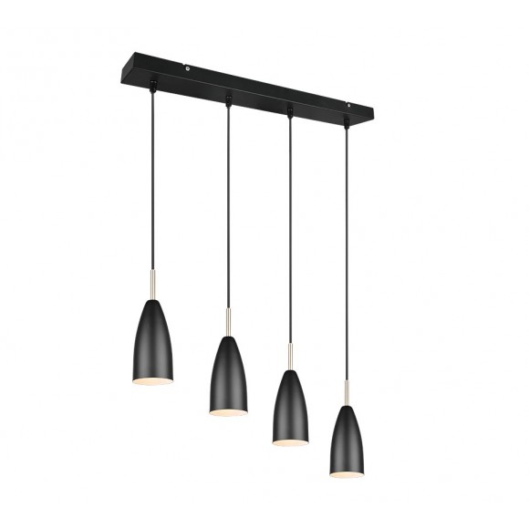 Trio R30694032 závěsné stropní svítidlo Farin 4x25W | E14 - černá