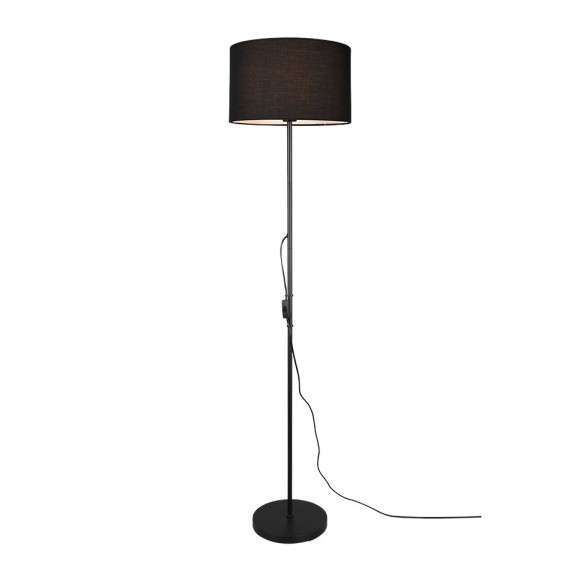 Trio R40131002 stojací svítidlo Tarkin 1x42W | E27 - kabelový spínač, černá