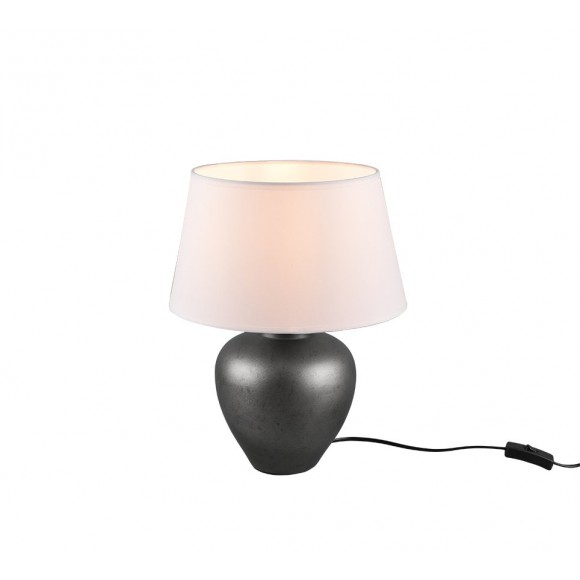 Trio R50601002 stolní svítidlo Abby 1x60W | E27 - kabelový spínač, bílá