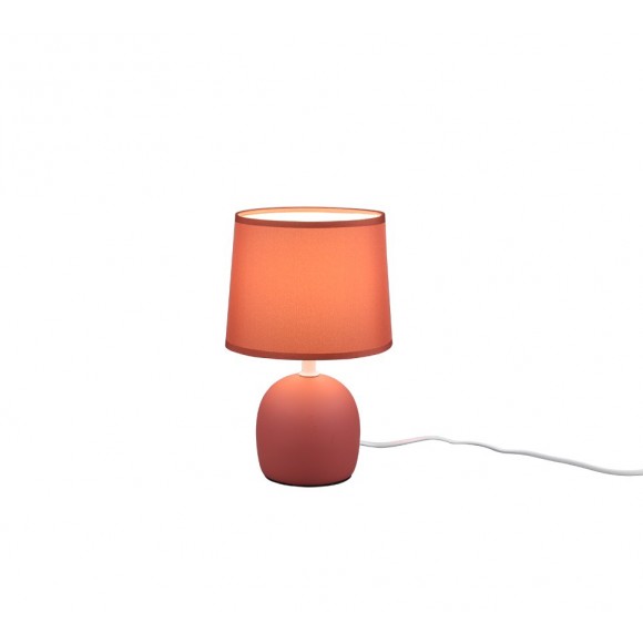 Trio R50802618 stolní svítidlo Malu 1x40W | E14 - kabelový spínač, oranžová
