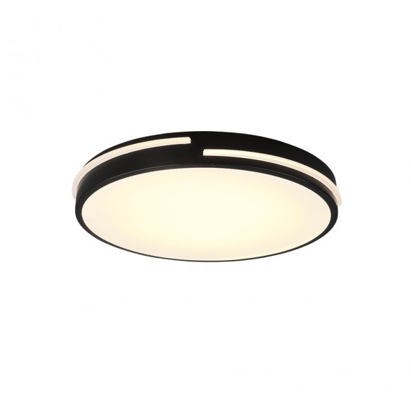 Trio R62241132 LED přisazené stropní svítidlo Tacoma 1x24W | 2700lm | 2700K-6500K - dálkové ovládání, stmívatelné, černá