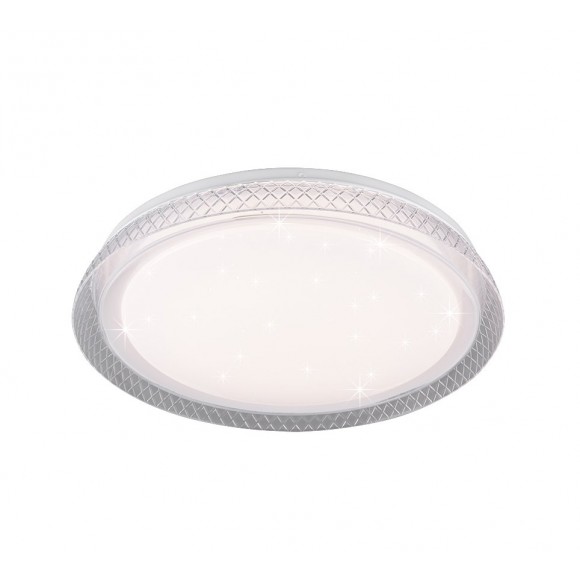 Trio R62371100 LED stropní svítidlo Heracles 1x18W | 2000lm | 2700-6500K | IP20 - stmívatelné, nastavení teploty osvětlení, dálkové ovládání, efekt hvězdné oblohy, bílá