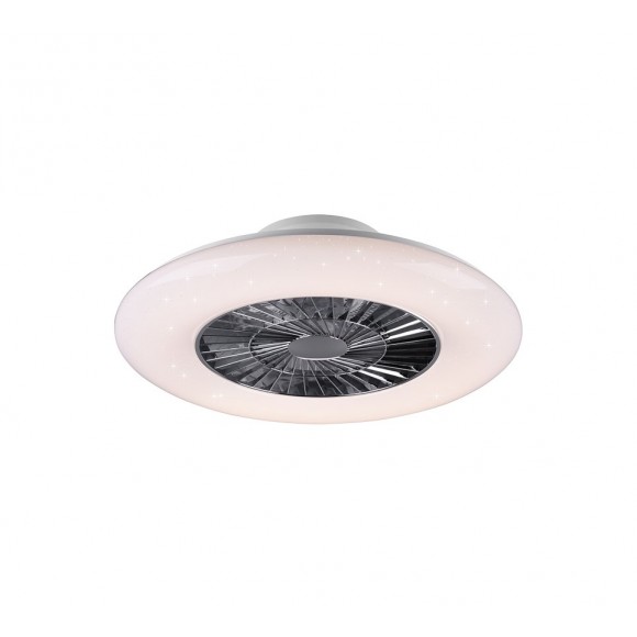 Trio R62402106 LED přisazený lustr s ventilátorem Visby 1x40W | 3000lm | 3000-6500K - stmívatelný, s dálkovým ovladačem