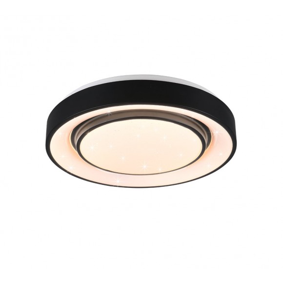 Trio R65041032 LED SMD inteligentní stropní svítidlo Mona 1x20W | 3000 - 6000 K | 2400lm - RGB, hvězdný efekt, stmívatelné, dálkové ovládání WiZ