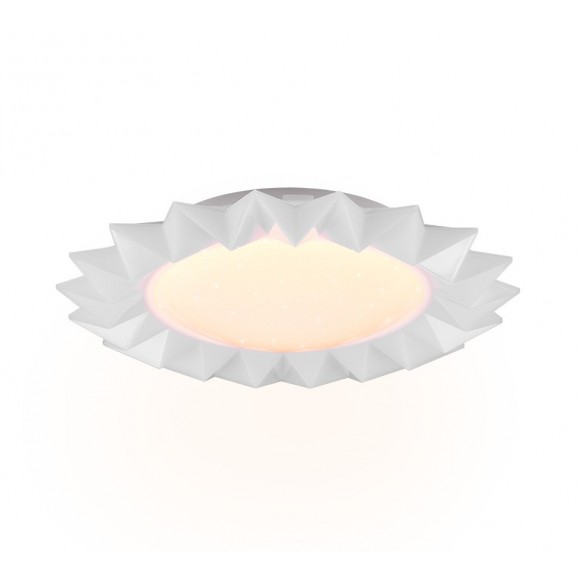 Trio R65071201 LED stropní svítidlo Sunflower 1x13W+1,5W | 1400lm | 2700-5500K | RGB - stmívatelné, paměťová funkce, dálkové ovládání, noční režim, bílá