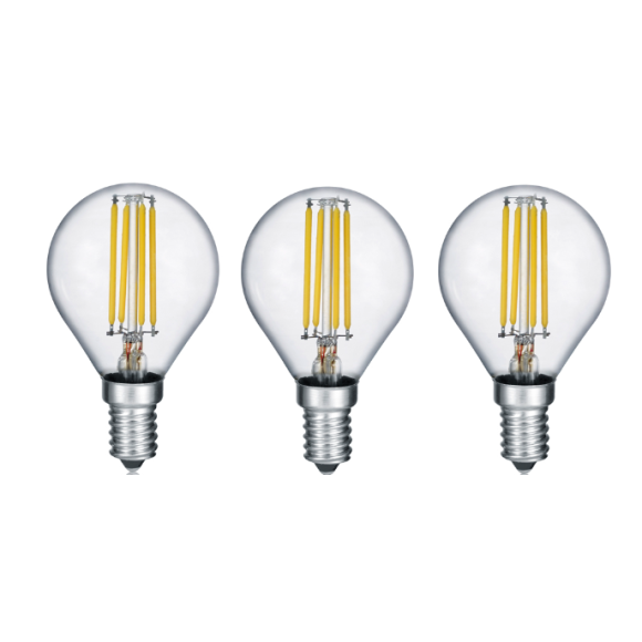 Trio 983-3400 3x LED žárovka TROPFEN 3x4W | E14 | 470lm | 3000K