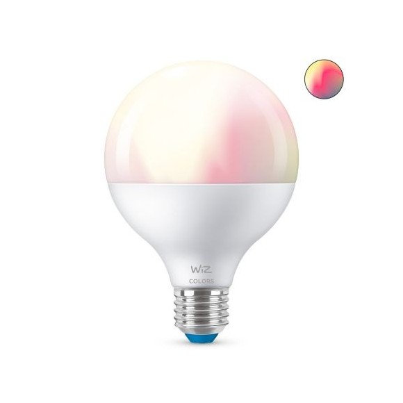 WiZ Colors 8718699786359 inteligentní LED žárovka E27 | 1x11W | 1055lm | 2200-6500K | RGB - tvar globe