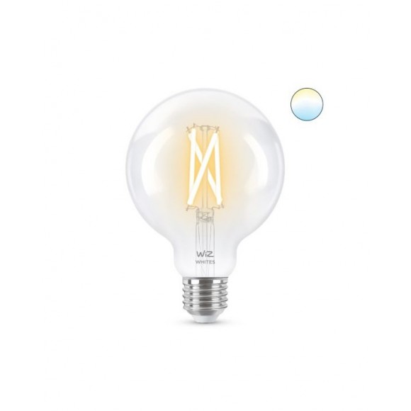 WiZ Tunable white 8718699786694 inteligentní LED filamentová žárovka E27 | 1x6,7W | 806lm | 2700-6500K - tvar globe