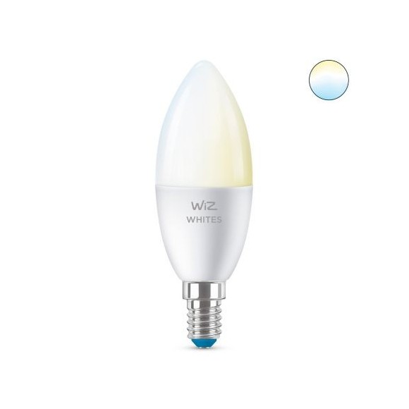 WiZ Tunable white 8718699787073 inteligentní LED žárovka E14 | 1x4,9W | 470lm | 2700-6500K