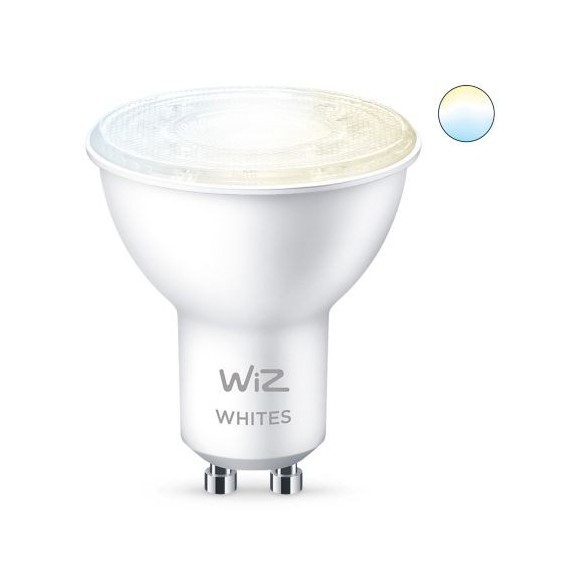 WiZ Tunable white 8718699787110 inteligentní LED žárovka GU10 | 1x4,9W | 345lm | 2700-6500K