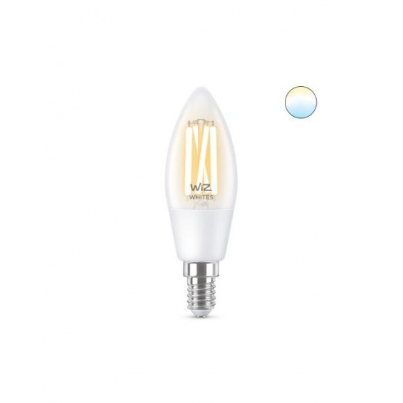 WiZ Tunable white 8718699787196 inteligentní LED filamentová žárovka E14 | 1x4,9W | 470lm | 2700-6500K