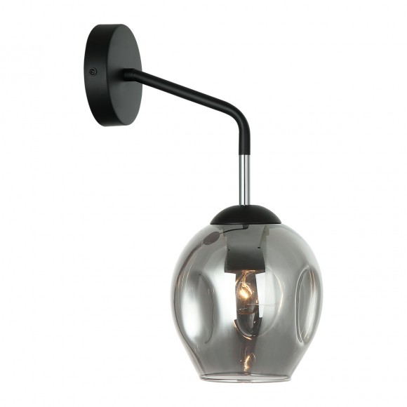 Italux WL-30843-1 BK+SG nástěnná lampa Borgo 1x40W | E27 | IP20 - černá barva