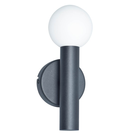 Italux WL-33574-1-BK nástěnné svítidlo Filano | 5W G9 | černá | opálová