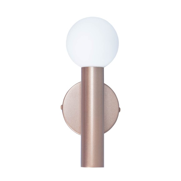 Italux WL-33574-1-CF nástěnné svítidlo Filano | 5W G9 | hnědá | opálová