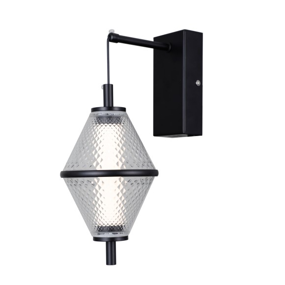 Italux WL-34395-1-BK LED nástěnné svítidlo Fuente | 5W LED | 422lm | 3000K