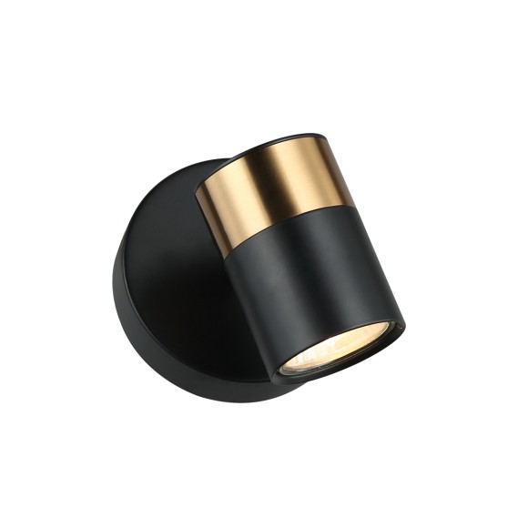 Italux WL-58892-1-BK-BRO bodové nástěnné svítidlo Elice GU10