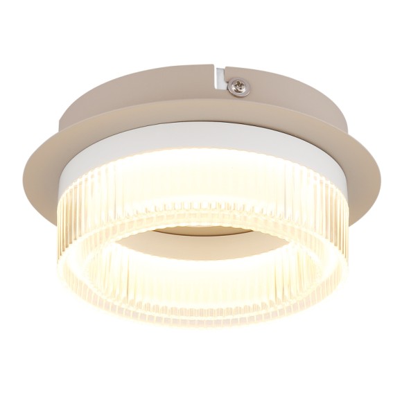 Globo 48046D LED přisazené stropní svítidlo ZARA | 8W integrovaný LED zdroj | 500lm | 3000K | béžová