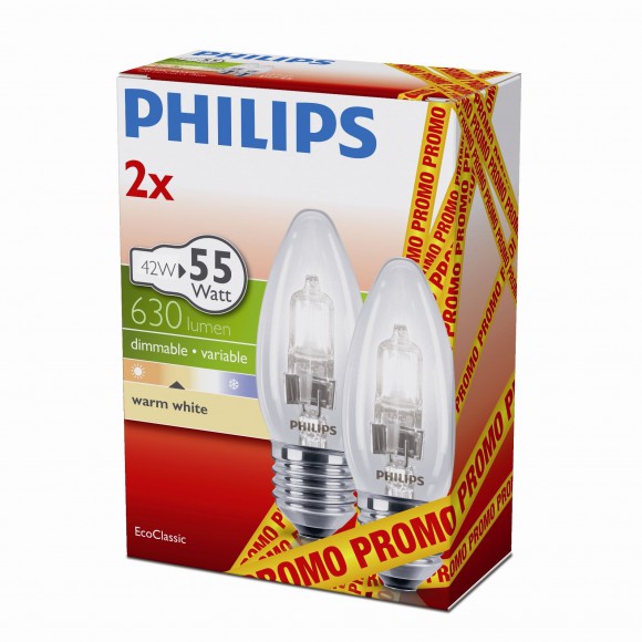 žárovka Philips 42W E14 - MEGAPROMO Halogen Classic 42W E14