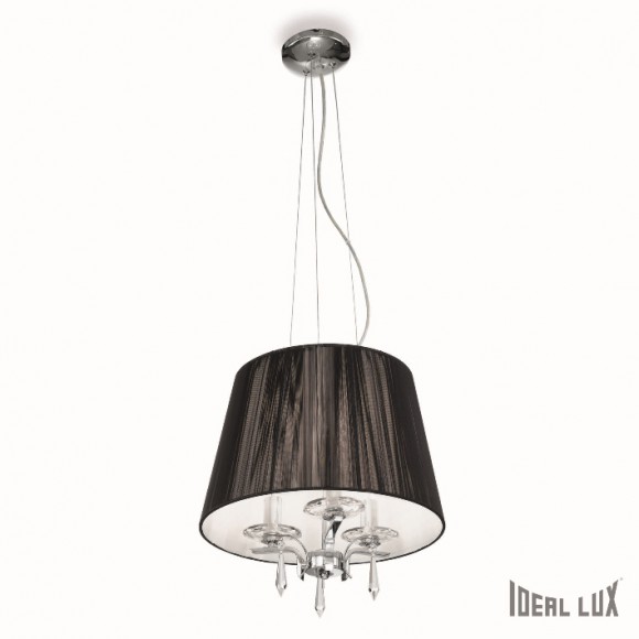 Ideal Lux 026022 závěsné stropní svítidlo Accademy 3x40W|E14 - černé