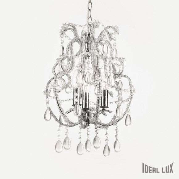 závěsné svítidlo - lustr Ideal lux PRISMA 3x40W E14  - transparentní