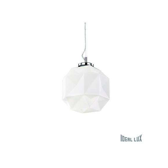 Ideal Lux 022475 závěsné svítidlo Diamond Small 1x60W|E27 - bílé