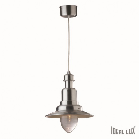 závěsné svítidlo - lustr Ideal lux FIORDI 1 x 60W E27  - stříbrná