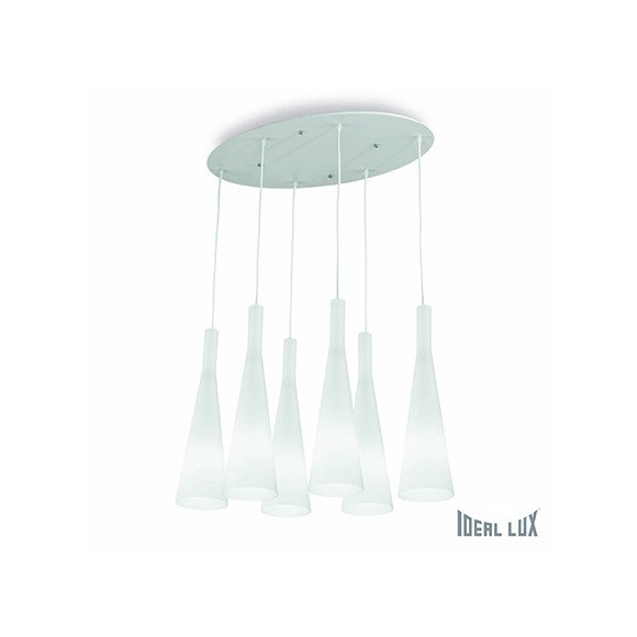 závěsné svítidlo Ideal lux Milk SP6 6X60W E27  - elegantní