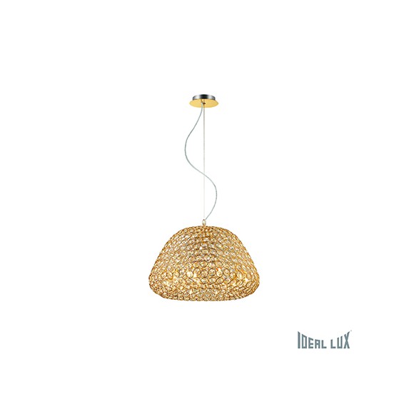 závěsné svítidlo - lustr Ideal lux KING 10x40W G9  - zlatá