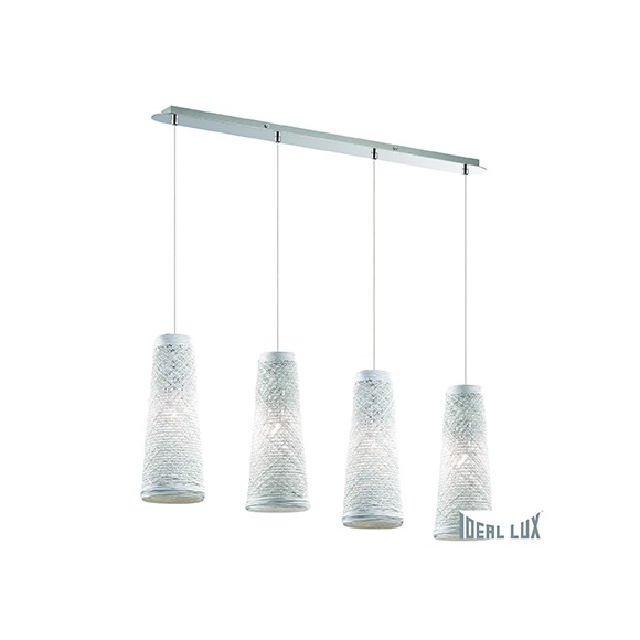 Ideal Lux 082561 závěsné stropní svítidlo Basket 4x60W|E27 - bílé
