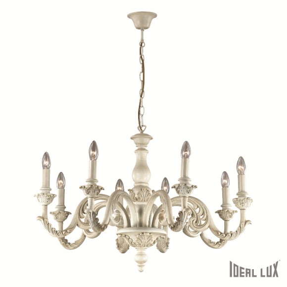 Ideal Lux 088587 závěsné stropní svítidlo Giglio Bianco 8x40W|E14