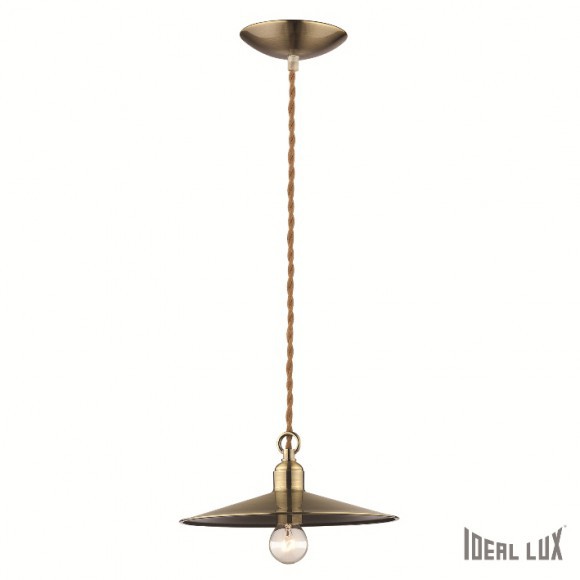 Ideal Lux 088259 závěsné stropní svítidlo Cantina Rame 1x40W|E14 - měď