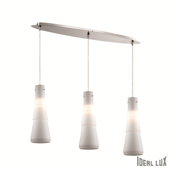 závěsné svítidlo - lustr Ideal lux BUD 3x60W E27  - bílá