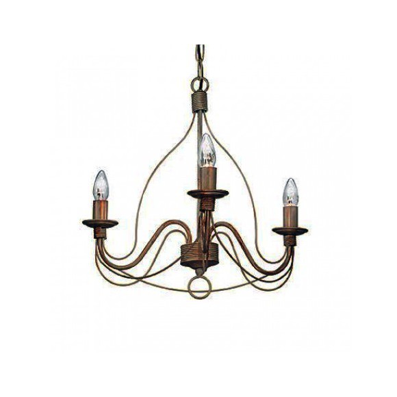 závěsné svítidlo Ideal Lux Corte Ruggine SP3 3x40W E14 - starožitná rez