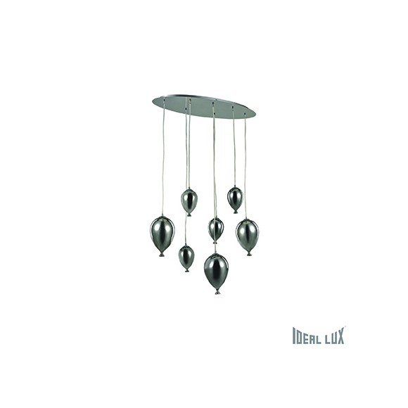 závěsné svítidlo Ideal lux Clown SP7 Cromo 7x40W G9 - designová radost