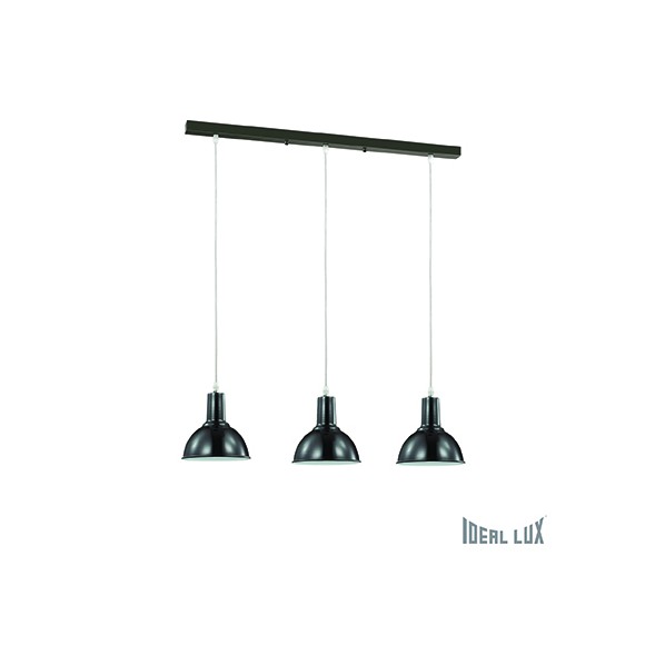 závěsné svítidlo - lustr Ideal lux BENNY 3x60W E27  - černá