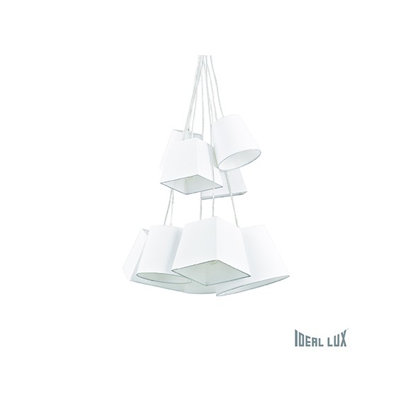 závěsné svítidlo - lustr Ideal lux HATS Modern 9x60W E27 - bílá