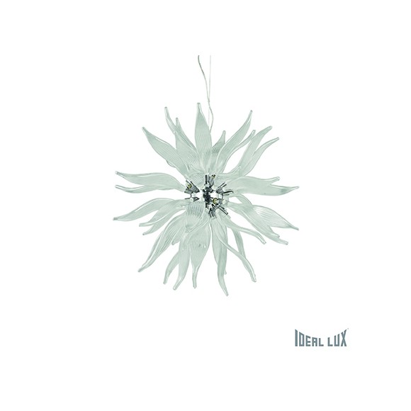 závěsné svítidlo - lustr Ideal lux LEAVES 12x40W G9  - transparentní