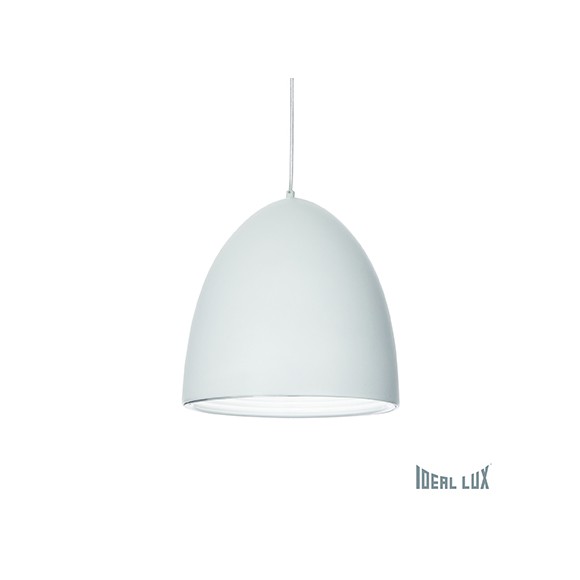 závěsné svítidlo - lustr Ideal lux DIN Bianco 1x60W E27 - bílá