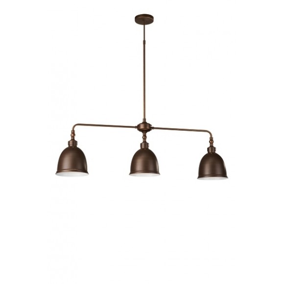 závěsné svítidlo - lustr Philips Massive 3x75W E27  - matovaná hnědá