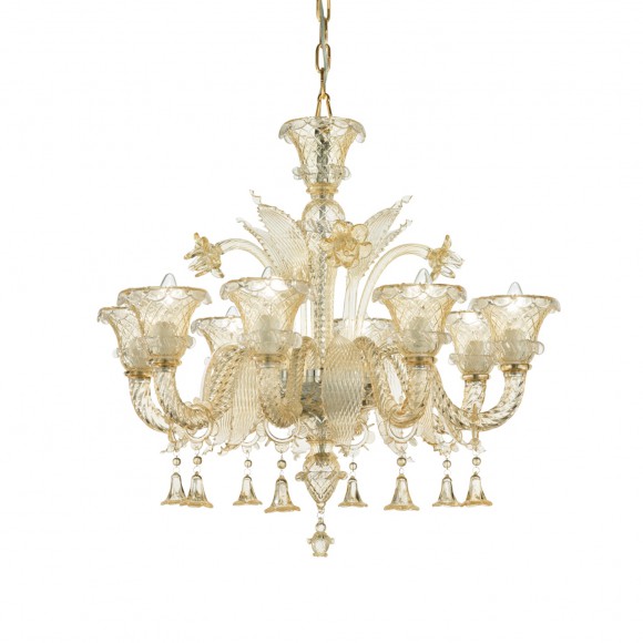 závěsný lustr Ideal Lux Antonietta SP8 8x40W E14 - luxusní romantika