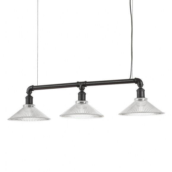 Ideal Lux 139975 závěsné stropní svítidlo Astrid 3x60W|E27 - černé