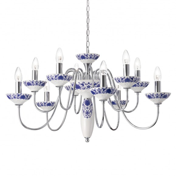 závěsné svítidlo Ideal lux Bassano SP10 13x40W E14  - venkovský styl