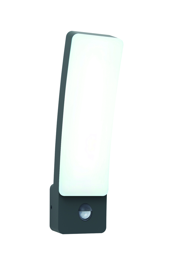 Lutec 5288903118 LED venkovní nástěnné svítidlo s pohybovým čidlem Kira 1x18W | 1200lm | 4000K | IP54 - šedá