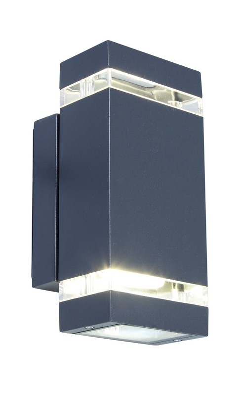 Lutec LT5605013118 LED nástěnné svítidlo Focus 1x8W | 300lm | 4000K | IP44 - tmavě šedá