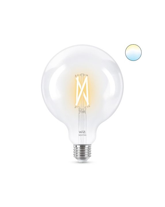 WiZ Tunable white 8718699786717 inteligentní LED filamentová žárovka E27 | 1x6,7W | 806lm | 2700-6500K - tvar globe