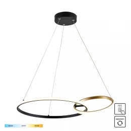 Zuma Line 20002P-GD LED závěsný lustr RANDO | 36W integrovaný LED zdroj | 3000/4000/6000K