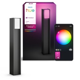 Philips Hue 8721103118516 LED venkovní sloupek Turaco | 8W integrovaný LED zdroj | 1100lm | 2000-6