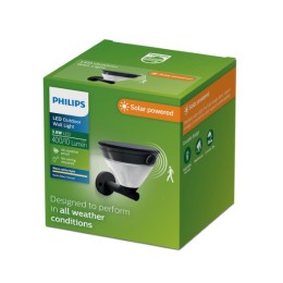 Philips 8721103105592 LED solární venkovní nástěnné svítidlo Kyna | 4W integrovaný LED zdroj | 400l