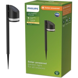 Philips 8720169265608 LED solární venkovní zapichovací svítidlo Fyve | 1,5W integrovaný LED zdroj |