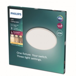 Philips 8719514327061 LED stropnice Super Slim 1x22W | 2000lm | 2700K